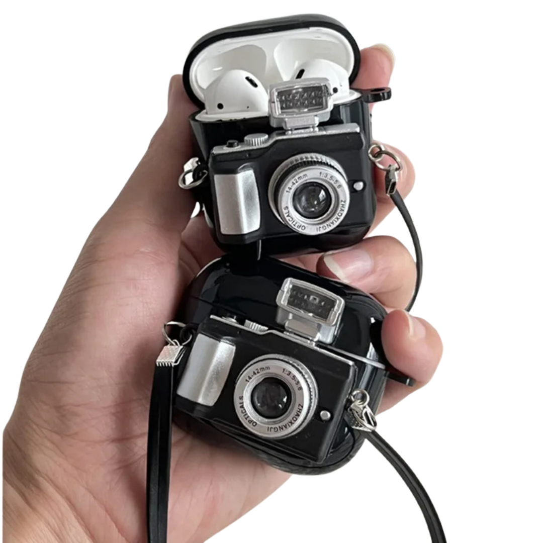 Camera airpod Case with Strap