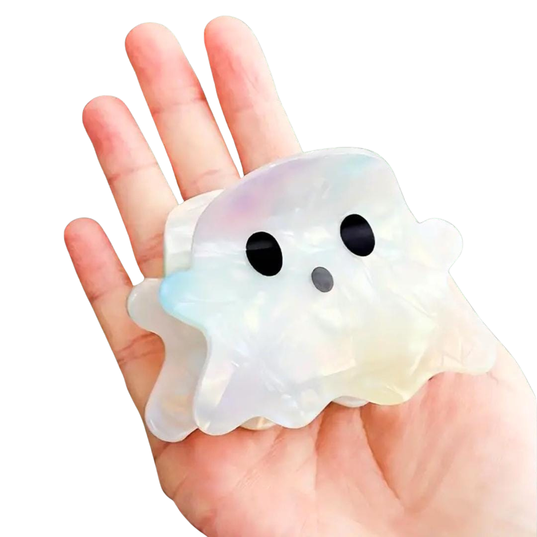 1 piece ghost iridescent hair claw clip