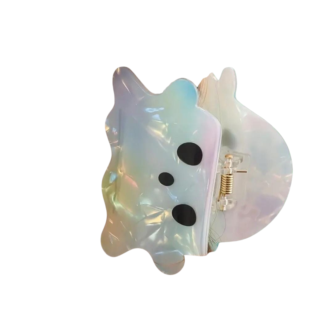 1 piece ghost iridescent hair claw clip