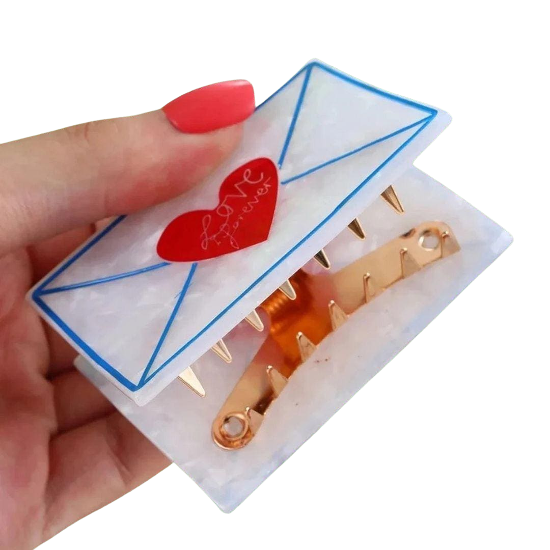 1 piece envelope mail hair claw clip