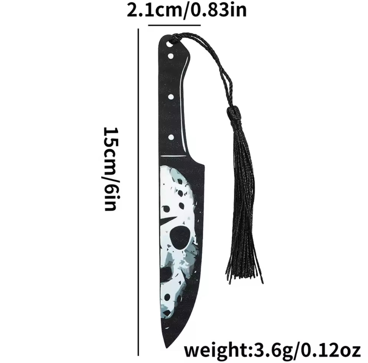 Horror Movie Character Knife Bookmark