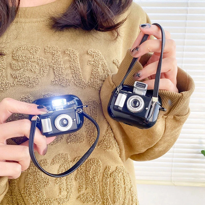 Camera airpod Case with Strap