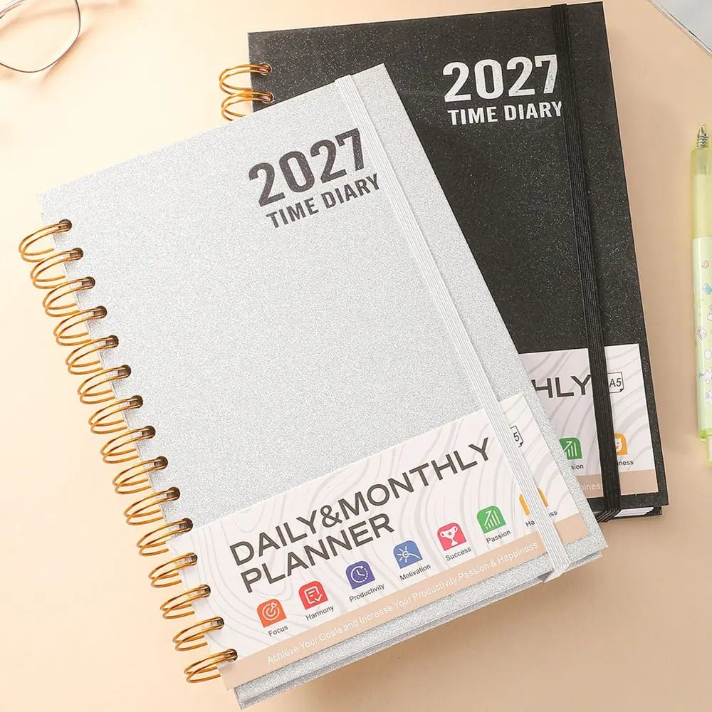 A5 2027 Schedule spiral notebook Planner