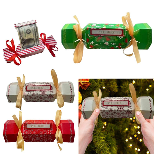 4 pcs Christmas Surprise Money Pull box