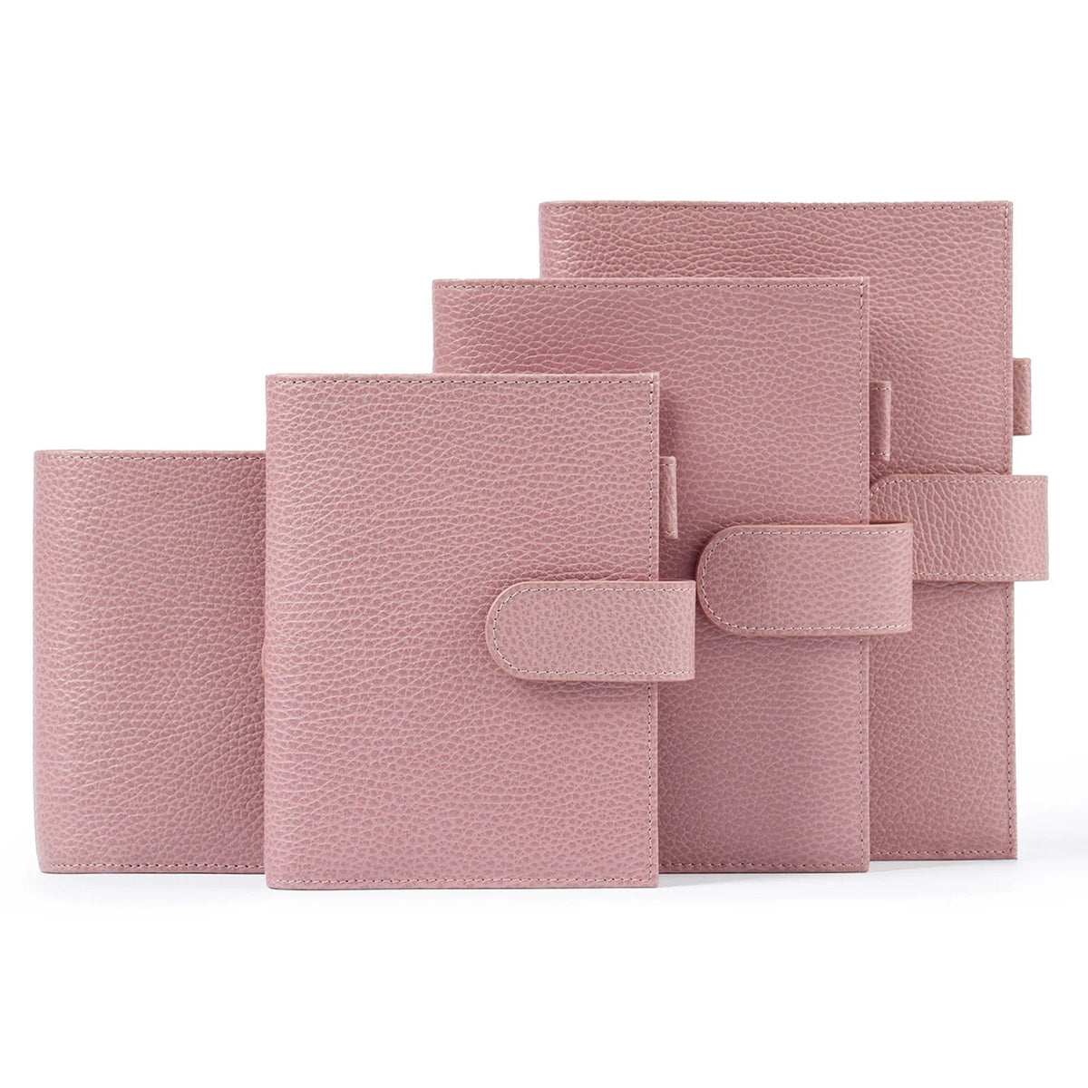 Moterm Firm Pebbled Grain Leather Gray Pink journals
