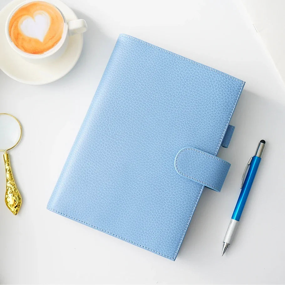 Moterm Firm Pebbled Grain Leather Sky Blue journals