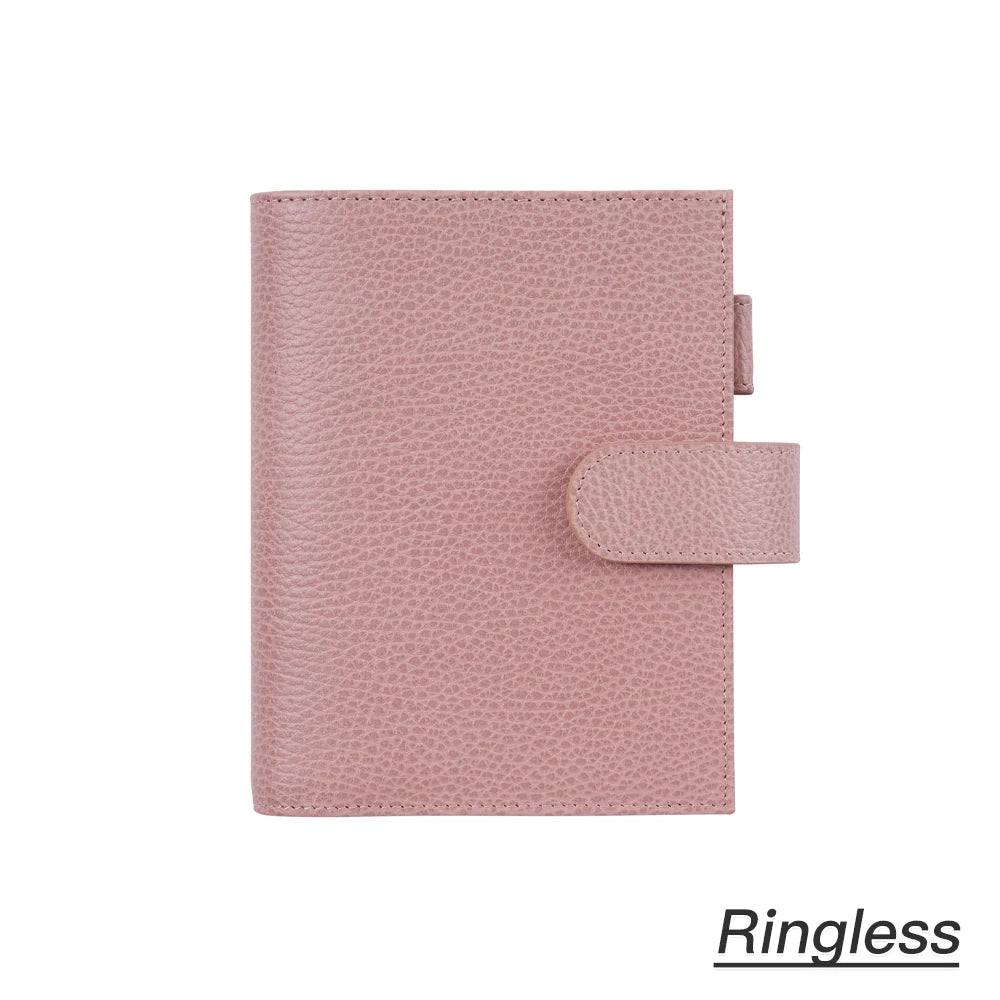 Moterm Firm Pebbled Grain Leather Gray Pink journals