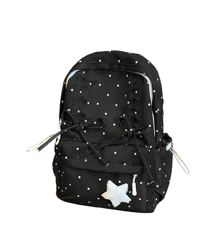 Atmospheric polka dot backpack
