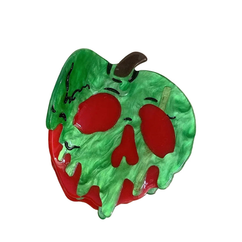 Poison apple hair claw clip