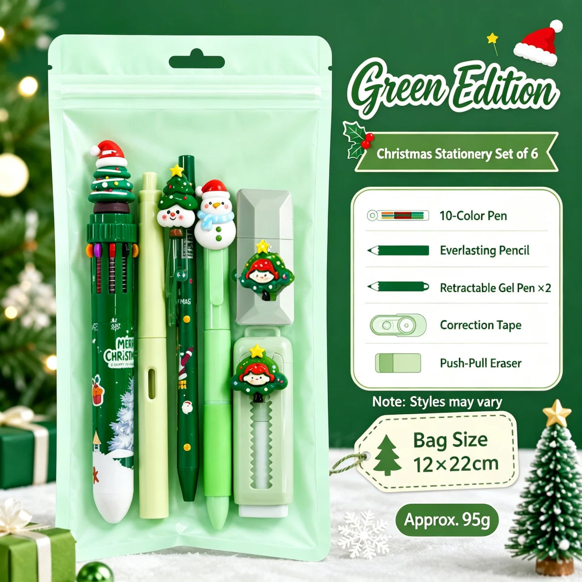 6-Piece Holiday Stationery Kit