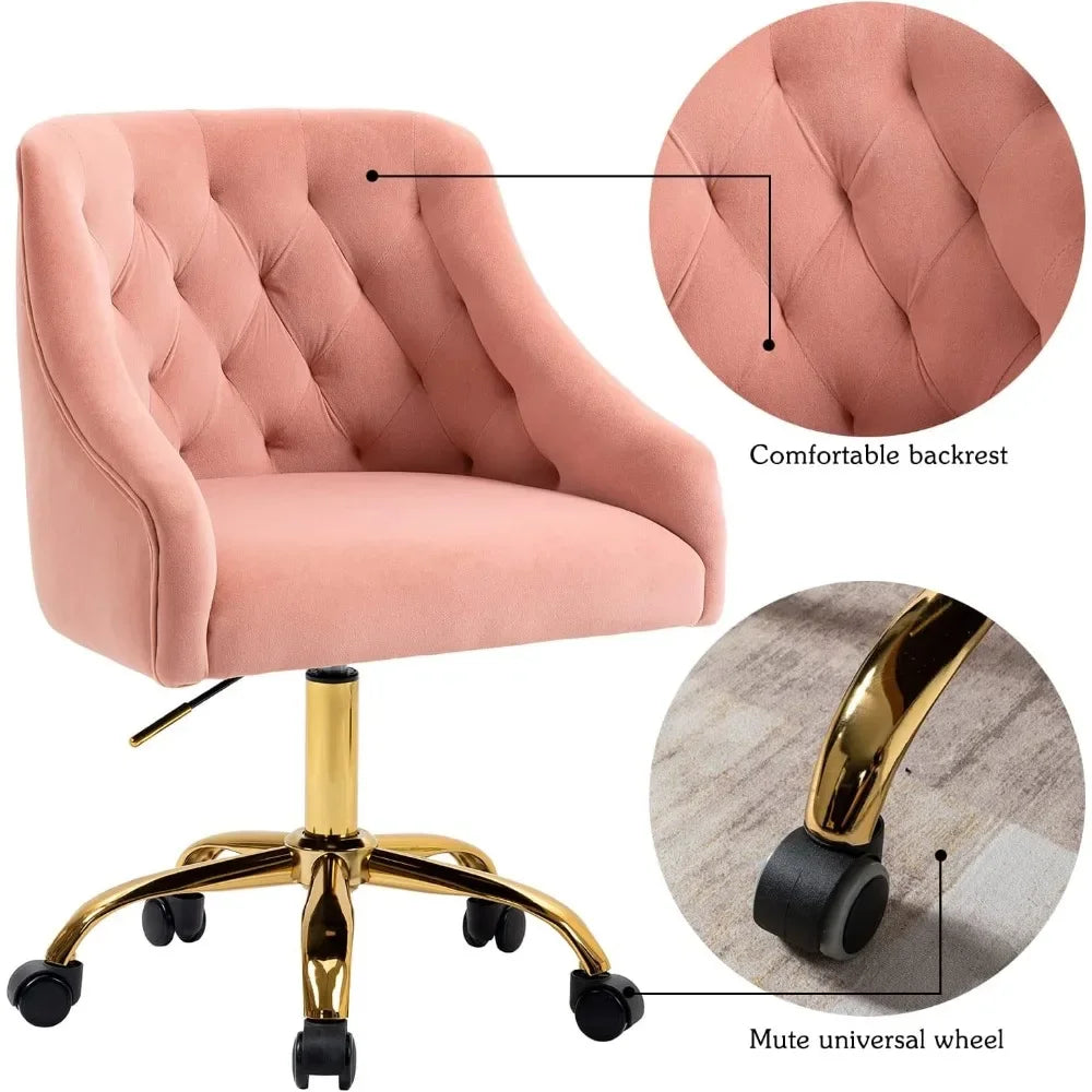 Home Office Desk Chair Modern Velvet