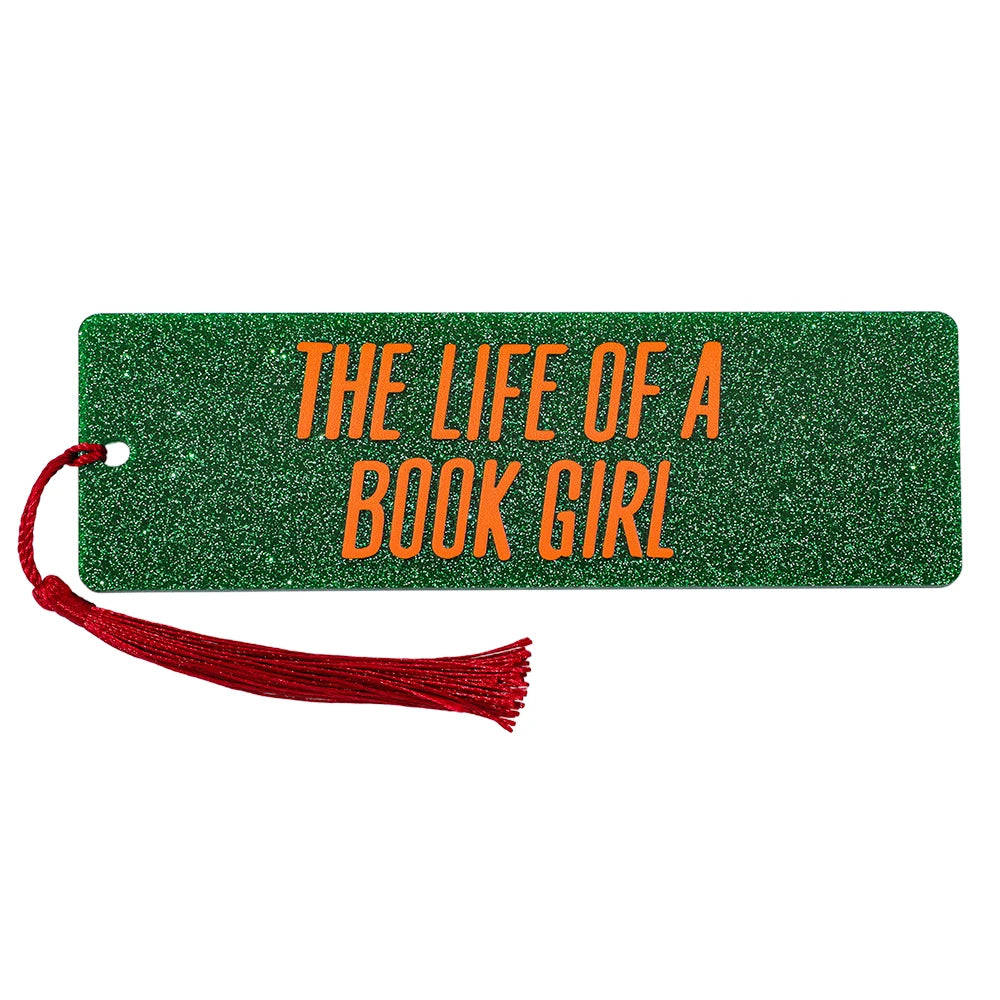 Printed "The life of a book girl" metal Bookmark