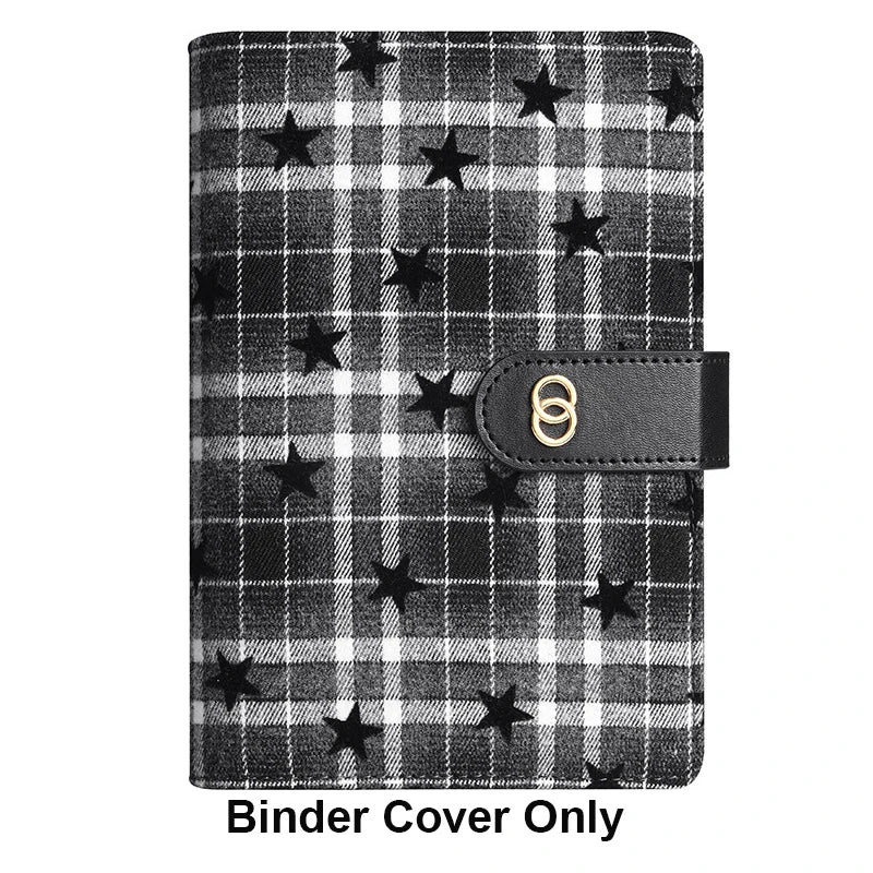 Star Grid Plaid A6 Binder