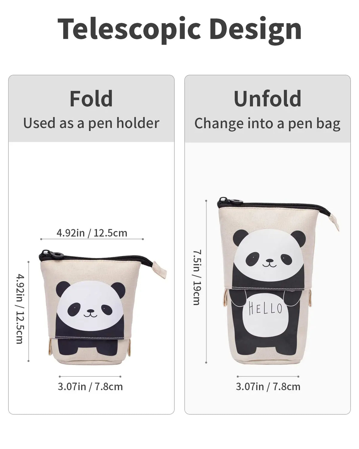 Kawaii Stand Up Pencil Case