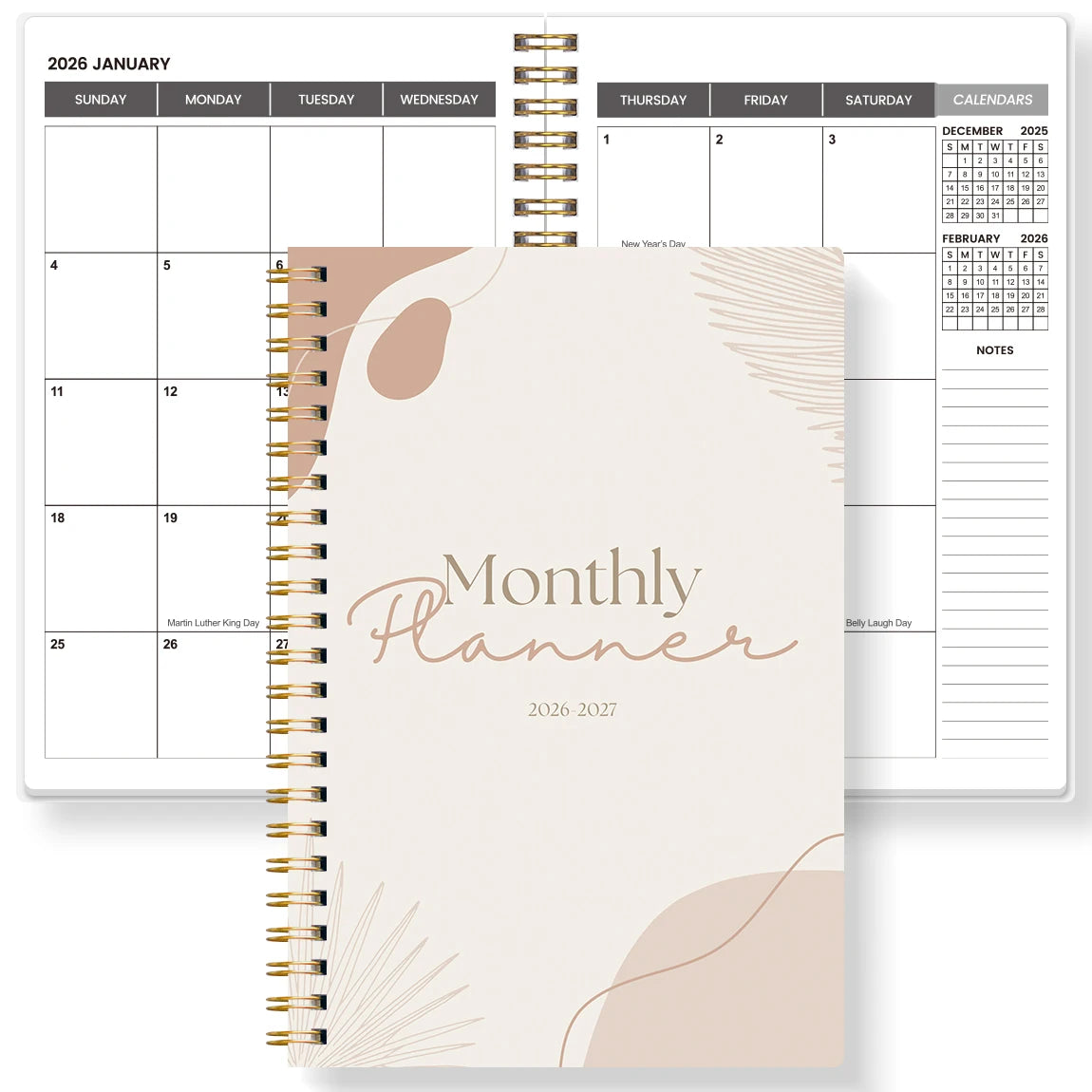 2026-2027 A5 Weekly & Monthly Planner