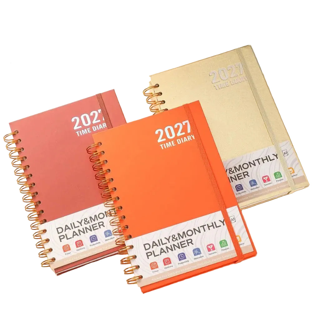 A5 2027 Schedule spiral notebook Planner