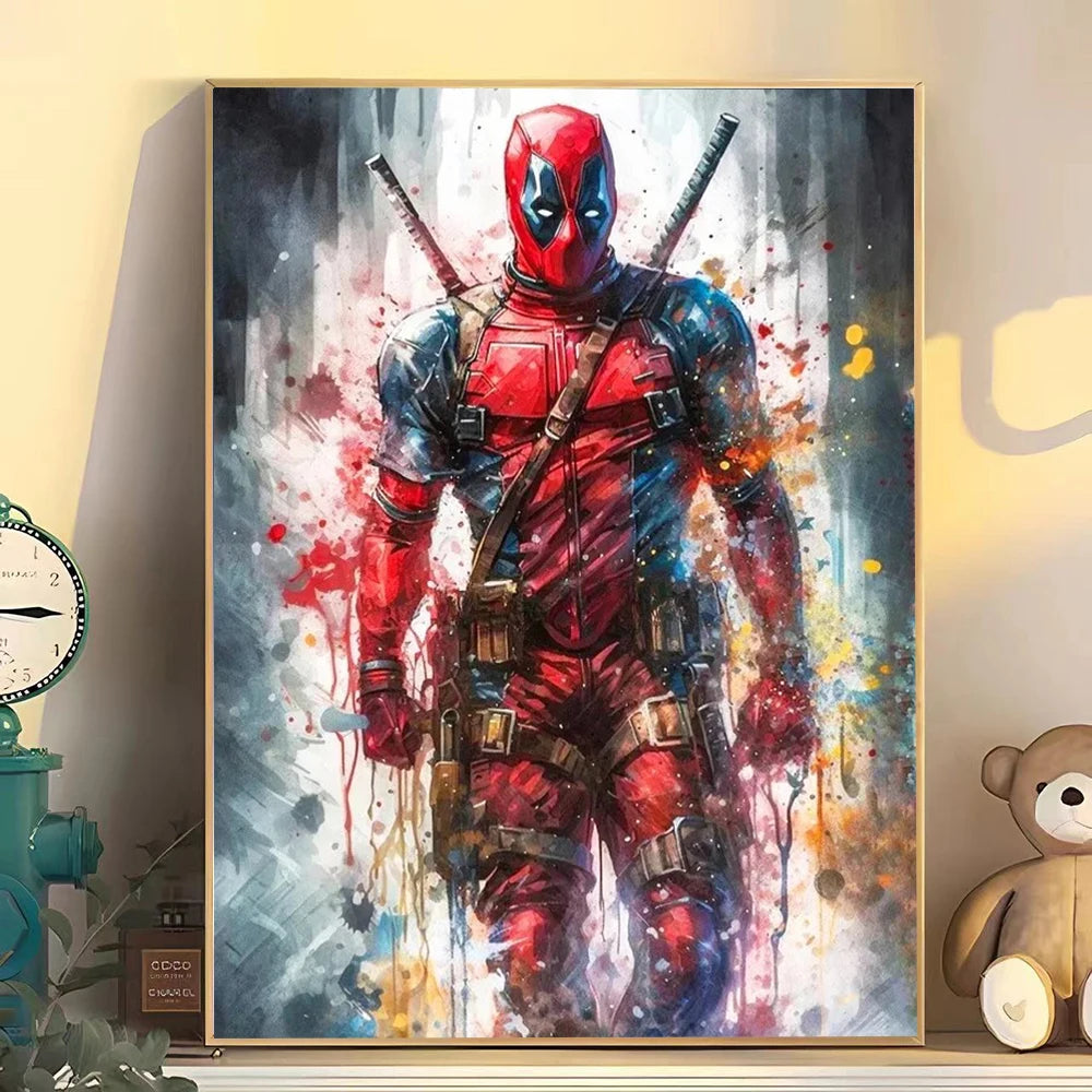 Superhero movie wall art poster