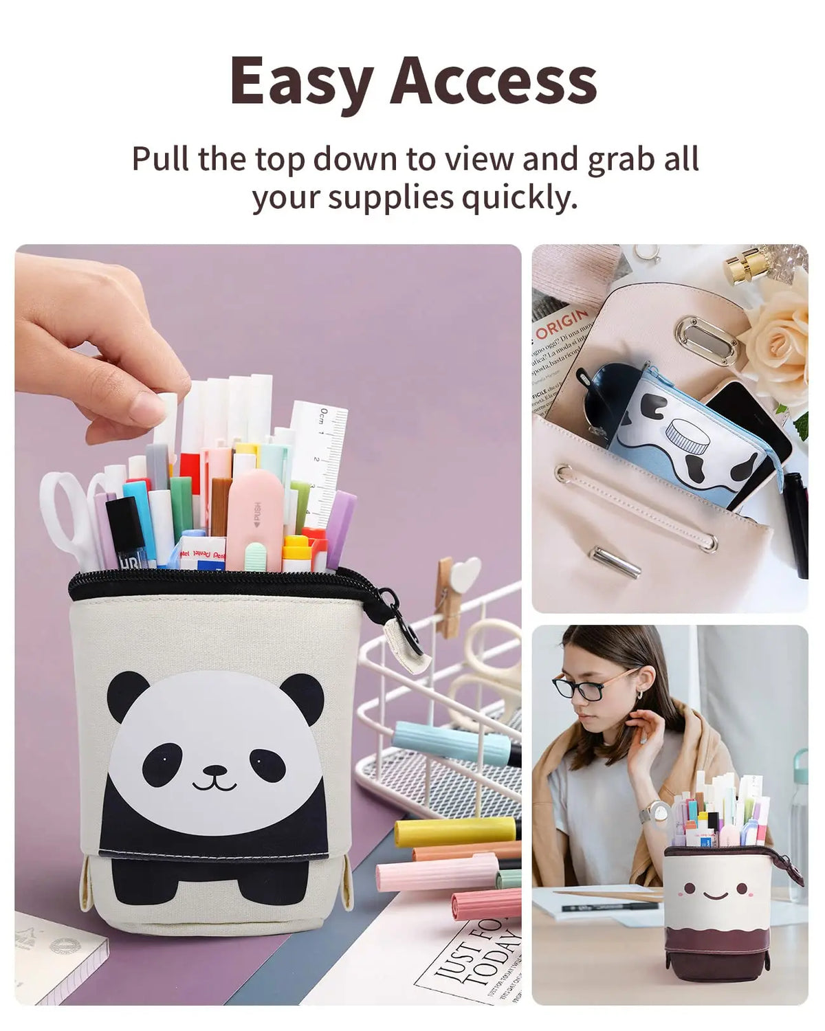 Kawaii Stand Up Pencil Case