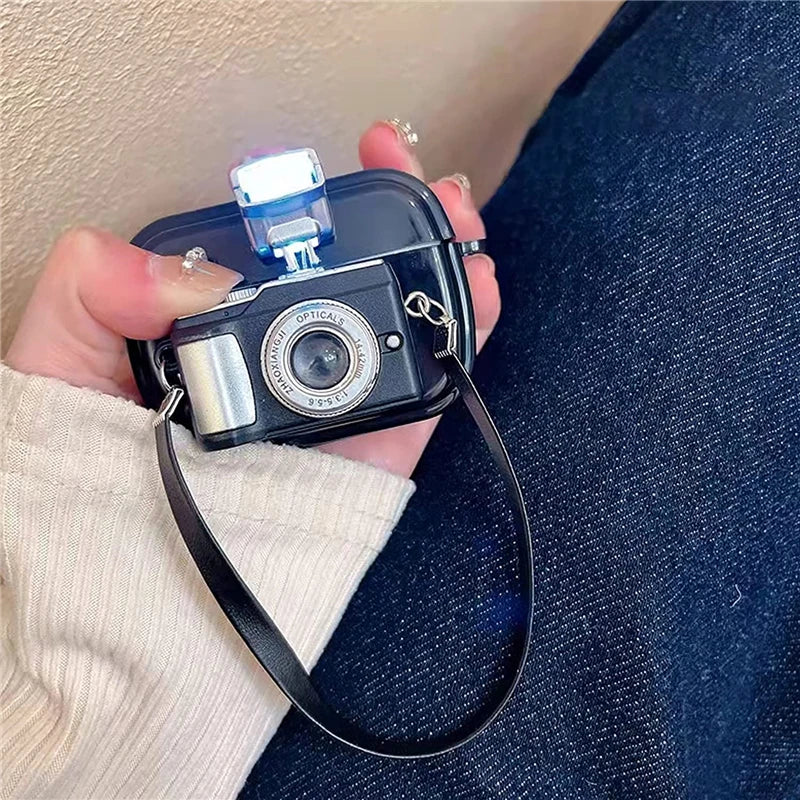 Camera airpod Case with Strap
