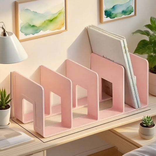 1pc Cute Desktop File Organizer Rack