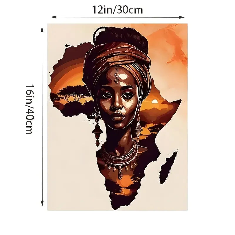 Modern African Women Canvas wall Art Print