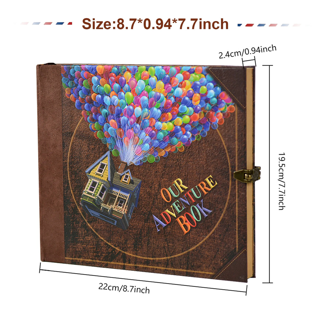 146 Page Photo Album Scrapbook -Our Adventure Book
