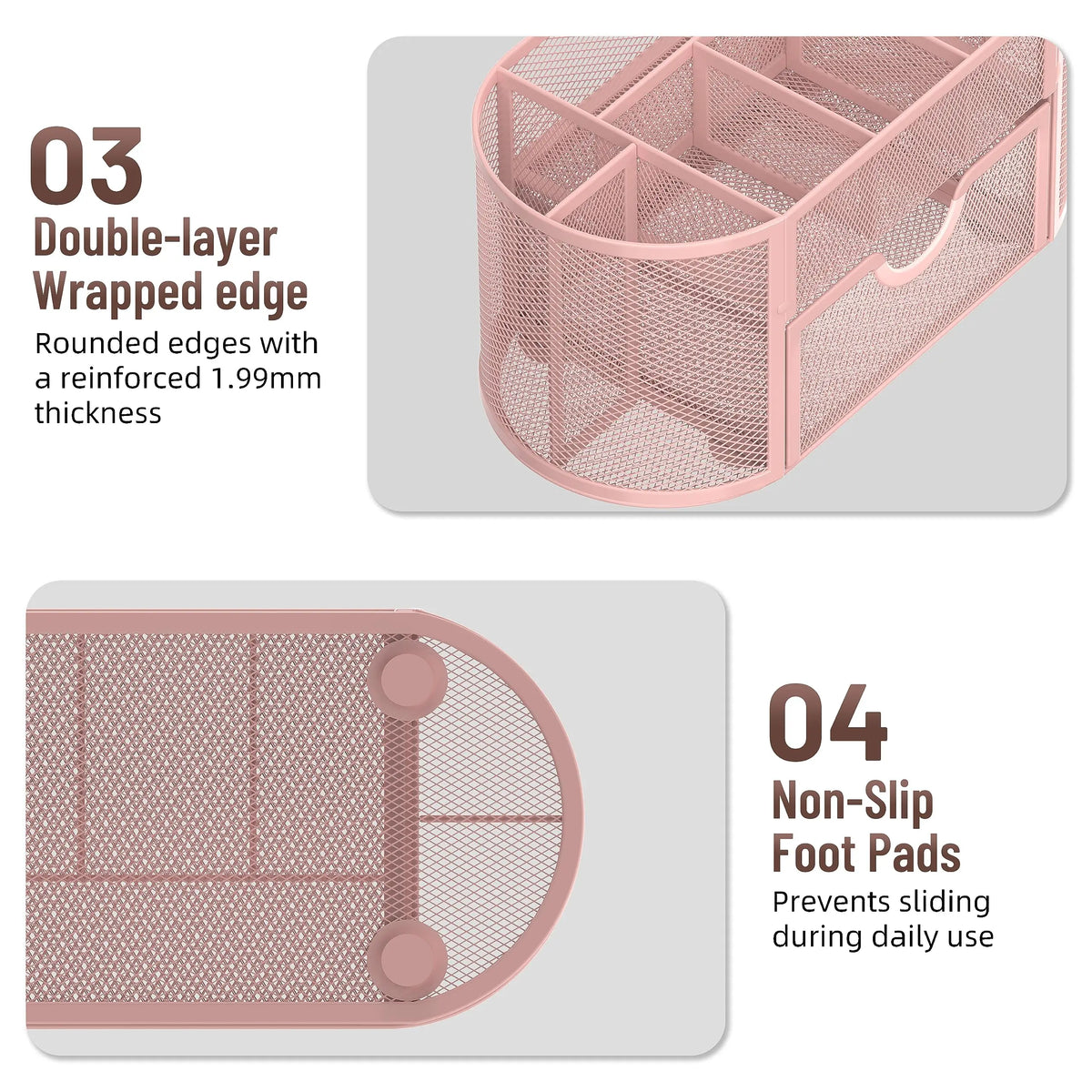 Mesh oval Desk Organizer