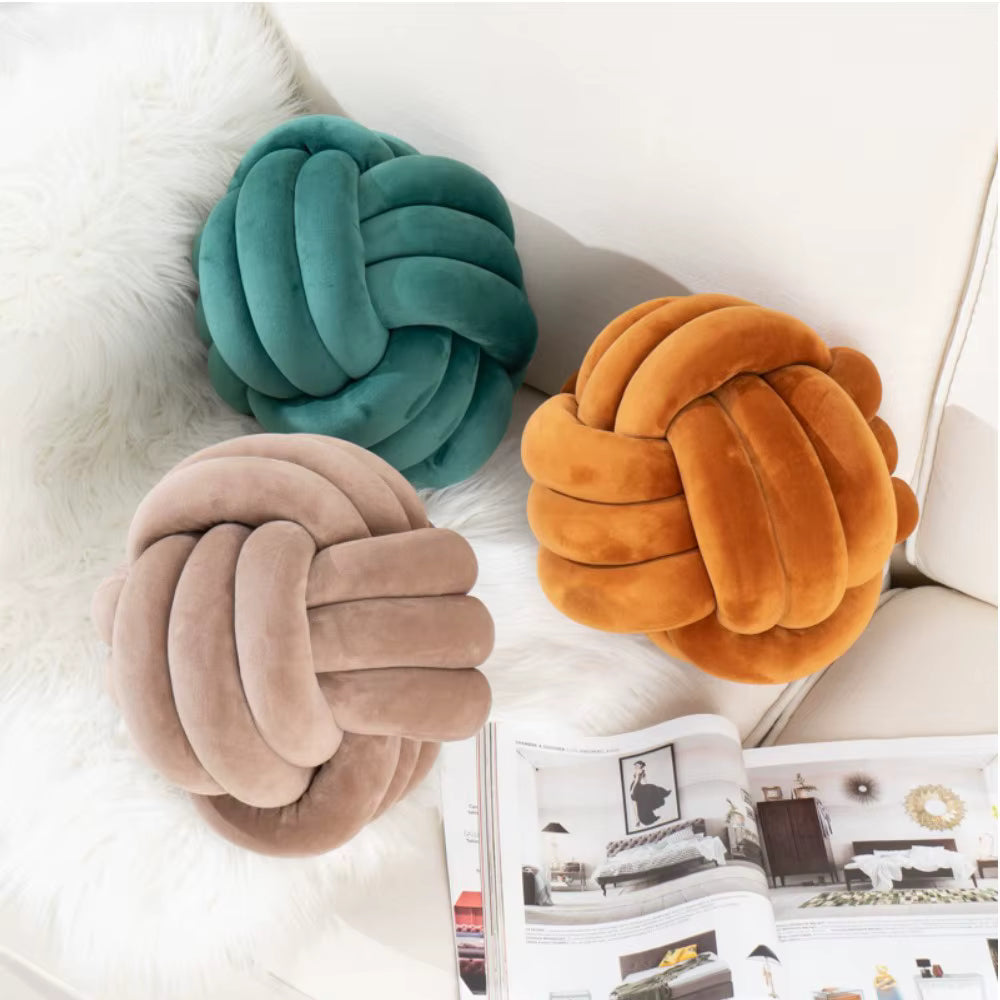 Decorative Throw Knot Pillow Ball