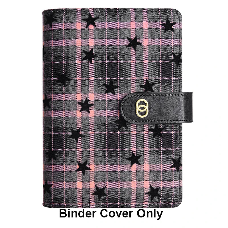 Star Grid Plaid A6 Binder