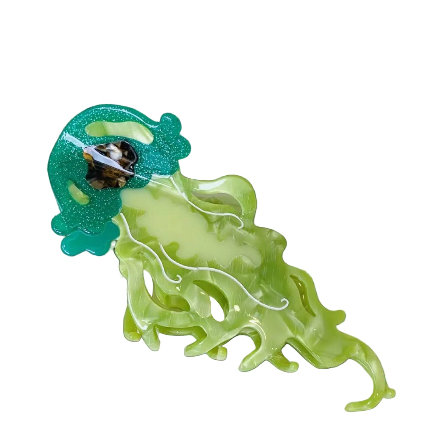 1 piece marine jellyfish hair claw clip