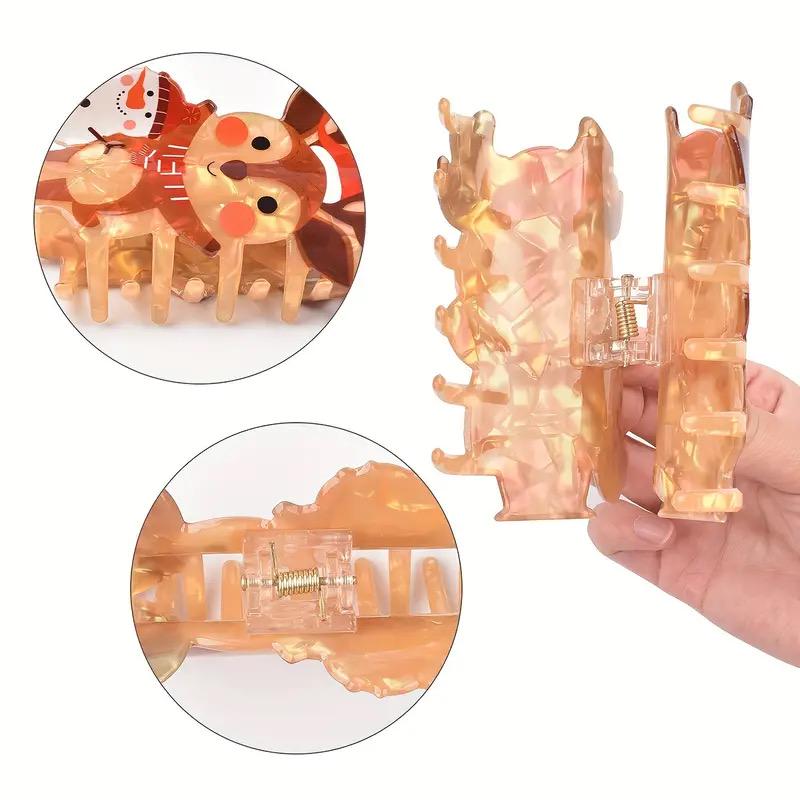 Reindeer hair claw clip