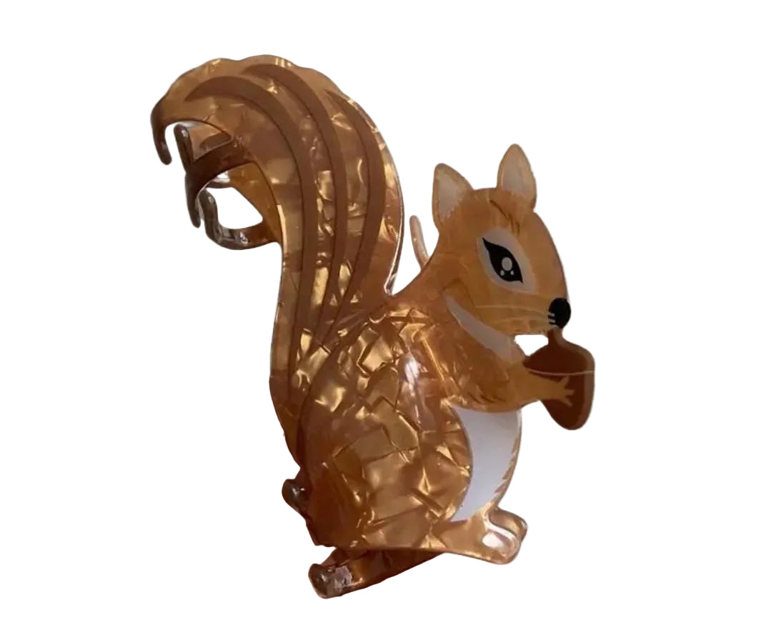 1 piece squirrel hair claw clip