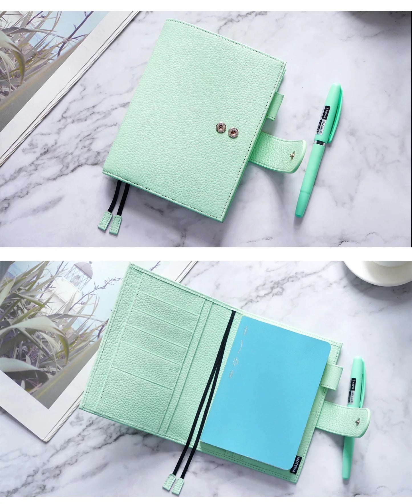 Moterm pebbled leather A6 Plus Cover journal
