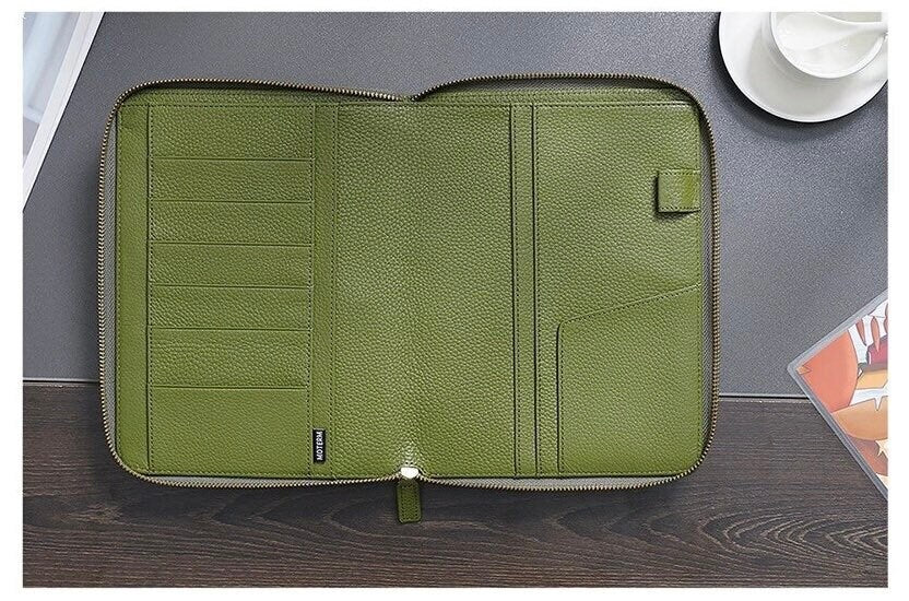 Moterm B6 Zip Cover with Back Pocket (Green)