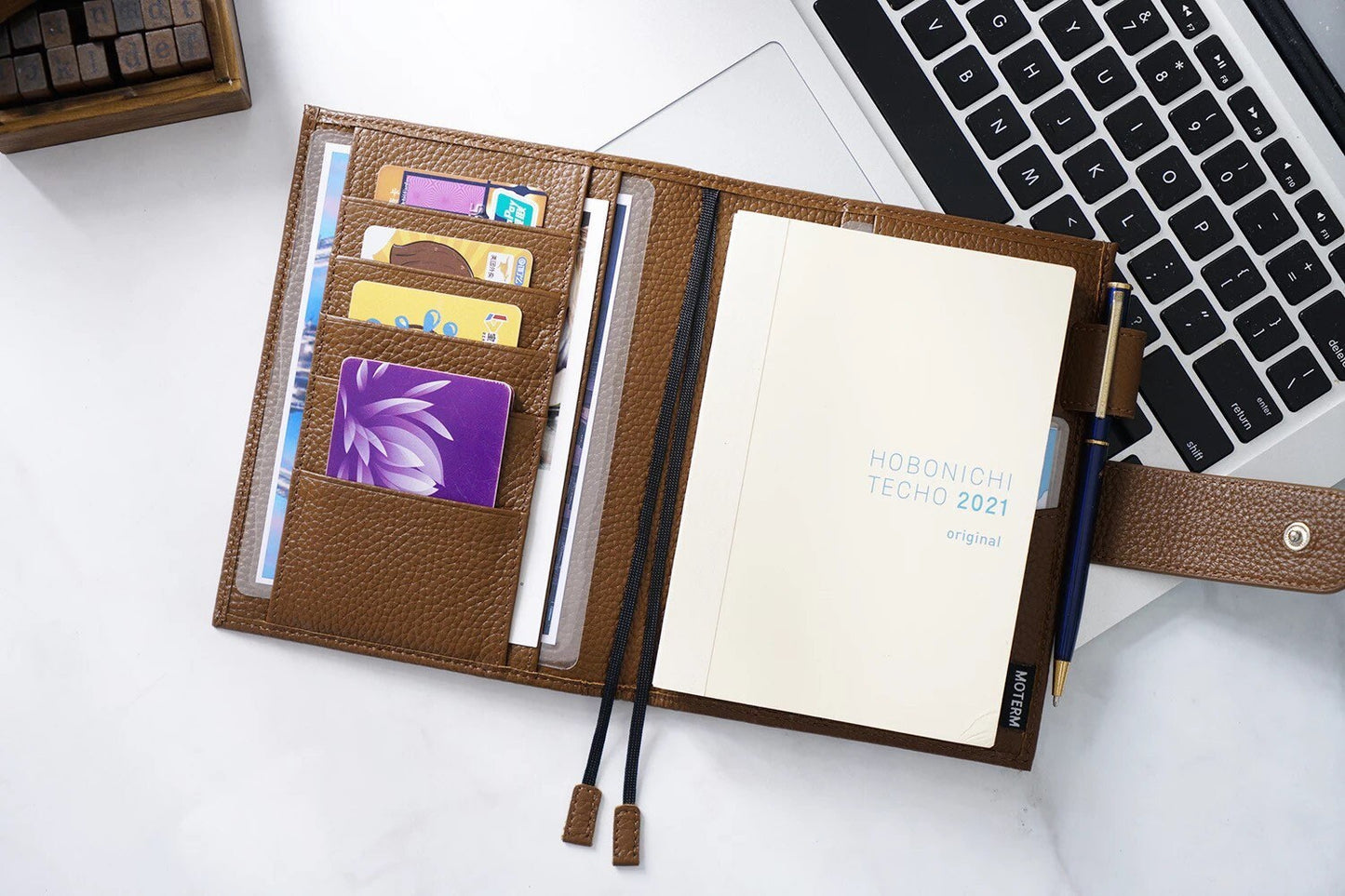 Moterm pebbled leather A6 Plus Cover journal