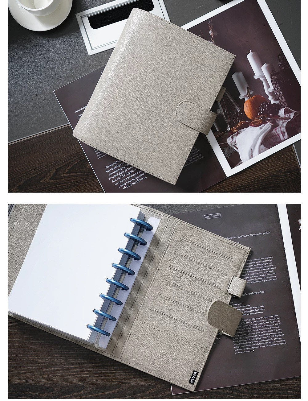 Moterm Discbound Series Grey Half Letter Cover