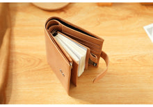 Load image into Gallery viewer, Moterm A7 Pocket Versa 3.0 Rings full grain Vegetable Tan Leather Journal