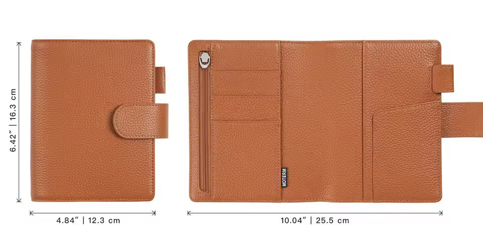 Moterm A6 Elite pebbled leather Planner Cover