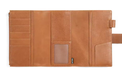 Moterm Weeks Trifold Vegetable Tanned Leather Planner Cover