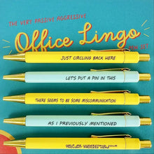 Load image into Gallery viewer, 5pcs office lingo Themed Ballpoint Pens