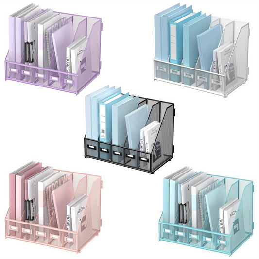 5 compartment desk file rack