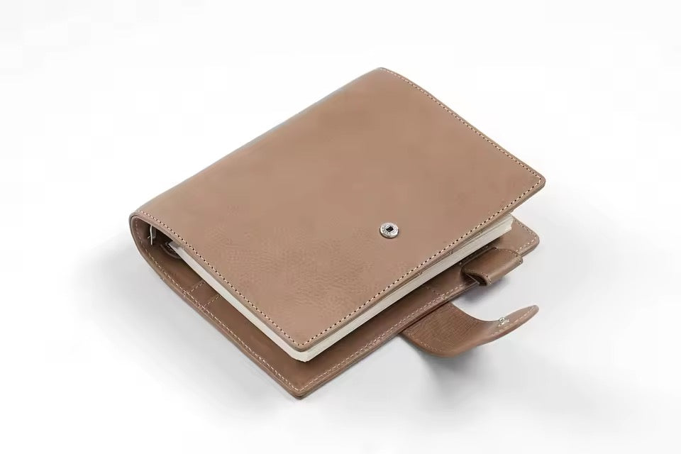 Moterm A6 Size Elite Vegetable Tanned leather Rings Planner