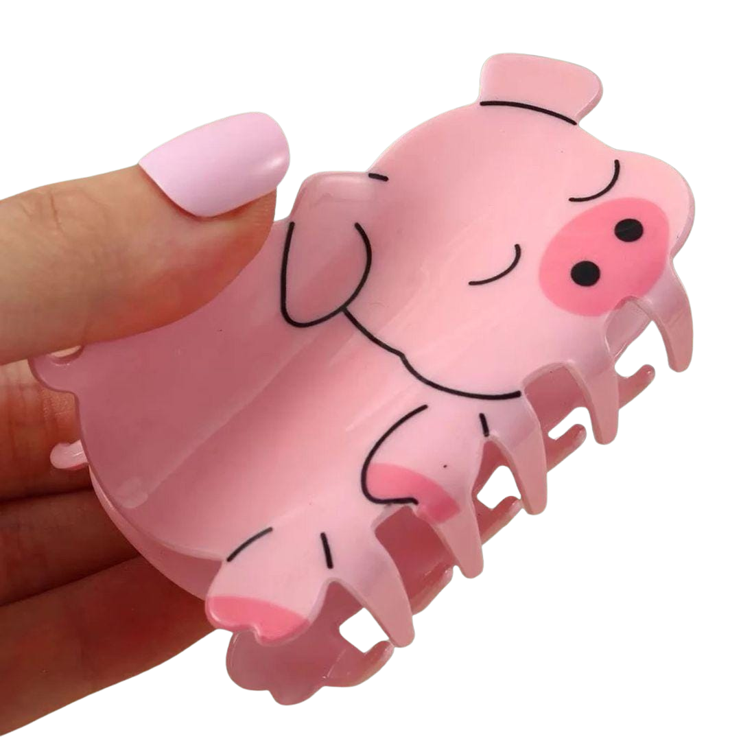 1 piece pig/dinosaur/cat hair claw clip