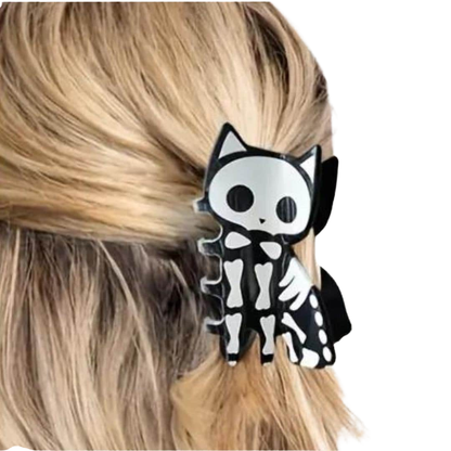 1 piece Acrylic Fluorescence cat hair claw clip