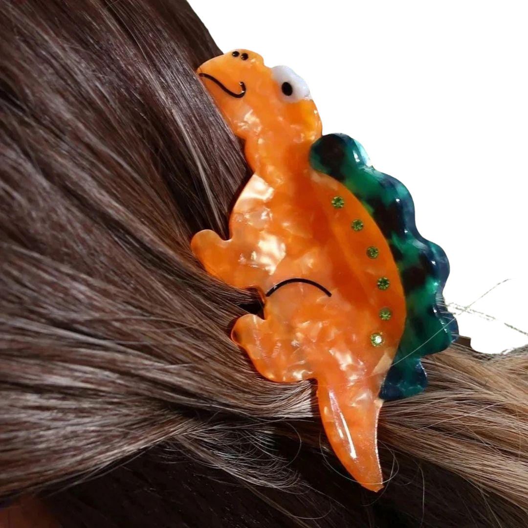 1 piece dinosaur hair claw clip