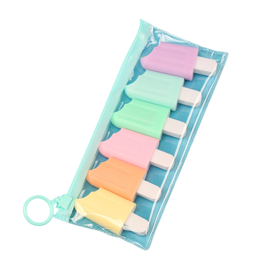 6 Pieces Ice Cream mini Highlighters