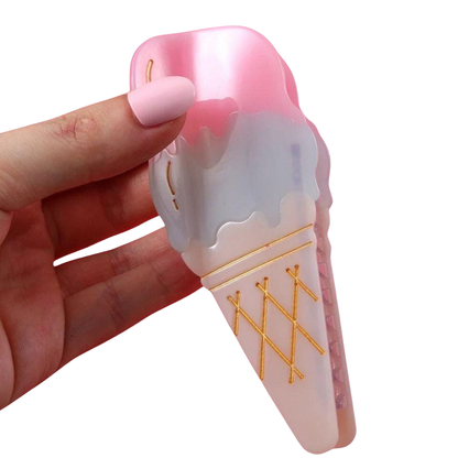 1 piece ice cream cone hair claw clip