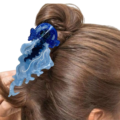 1 piece marine jellyfish hair claw clip