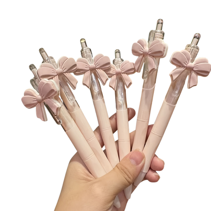 10 pcs Pink Bow Ballpoint Pens