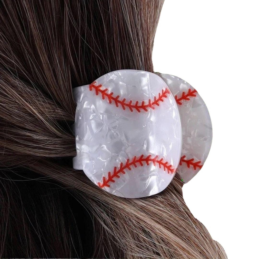 1 piece baseball hair claw clip